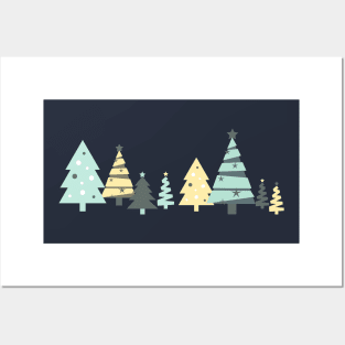 Christmas tree pattern Posters and Art